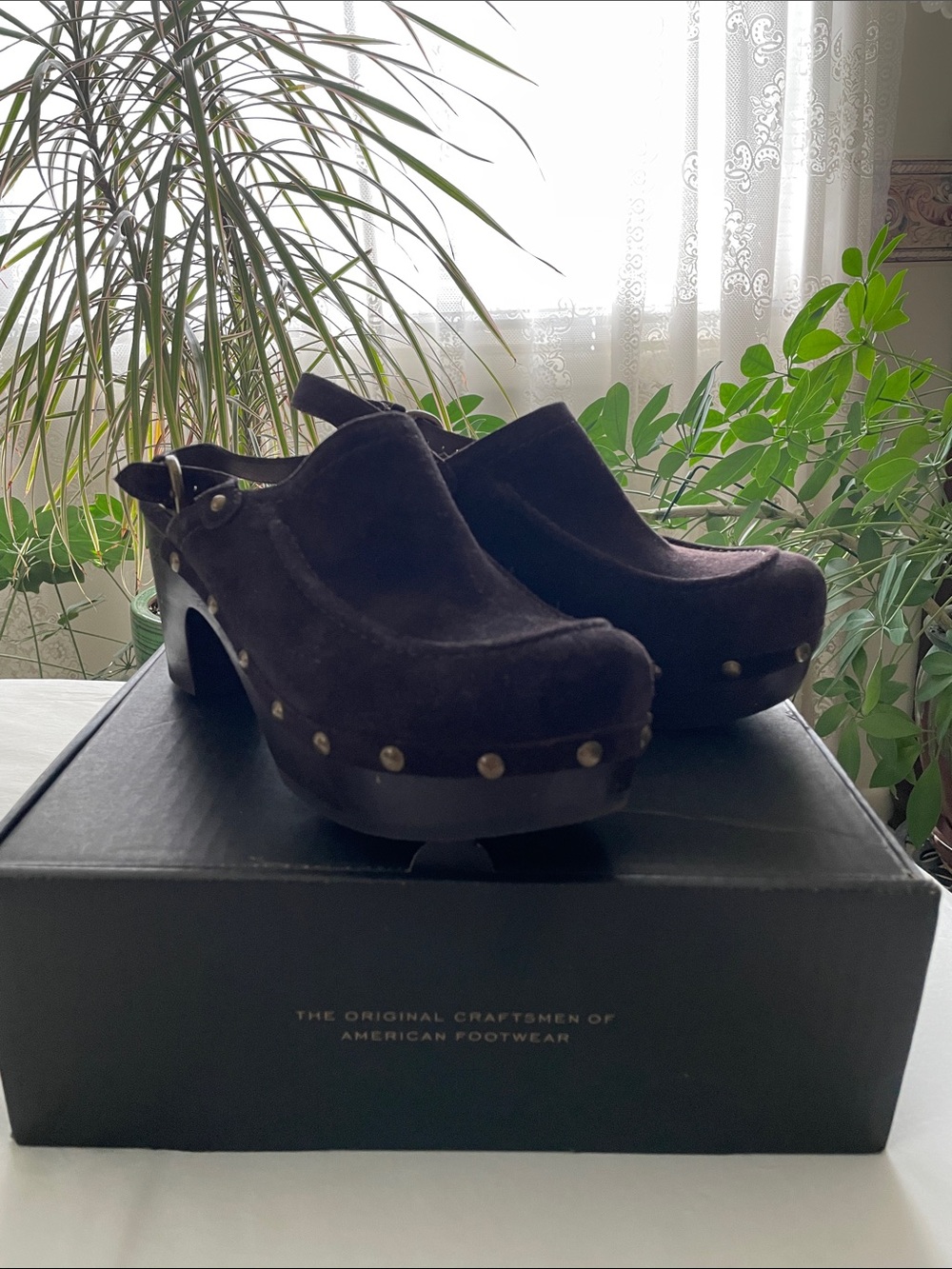 Frye Jessica Slingback Clog Brown 8.5M NIB